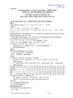 Tài liệu tập huấn giải toán THCS trên máy tính cầm tay