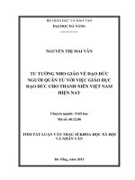 Tư tưởng nho giáo về đạo đức người quân tử với việc giáo dục đạo đức cho thanh niên Việt Nam hiện nay