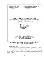 SÁNG KIẾN CẢI TIẾN KỸ THUẬT MỘT SỐ BIỆN PHÁP ĐỂ XÂY DỰNG ĐẠT THƯ VIỆN XUẤT SẮC CỦA TRƯỜNG TIỂU HỌC MAI THỦY