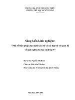 Sáng kiến kinh nghiệm Một số biện pháp dạy nghĩa của từ và các hợp từ có quan hệ về ngữ nghĩa cho học sinh lớp 5