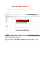 Tiến hành cài đặt Java SE và NetBeans