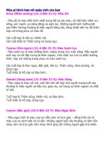 Cách chọn màu sắc theo các cung tuổi(hay)