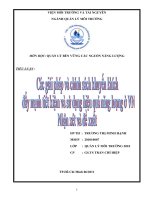 GIẢI PHÁP VÀ CHÍNH SÁCH SỬ DỤNG NĂNG LƯỢNG Ở MỘT SỐ QUỐC GIA