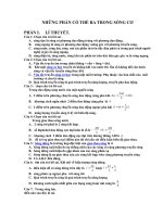 Tài liệu tổng hợp vật lý những phần có thể ra trong sóng cơ học