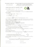 ĐỀ ĐÁP ÁN TỐT NGHIỆP 2010