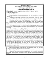 KINH NGHIỆM RÈN KĨ NĂNG ĐỌC CHO HỌC SINH LỚP 5 THÔNG QUA TIẾT TẬP ĐỌC