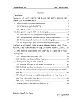 Đánh giá thực trạng tài chính và các giải pháp cải thiện tình hình tài chính của Tổng Công ty Cổ phần Vật tư Nông nghiệp Nghệ An