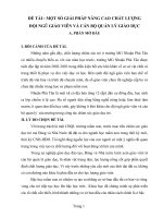 Sáng Kiến Kinh Nghiệm MỘT SỐ GIẢI PHÁP NÂNG CAO CHẤT LƯỢNG ĐỘI NGŨ GIÁO VIÊN VÀ CÁN BỘ QUẢN LÝ GIÁO DỤC