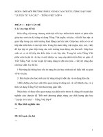 SKKN ĐỔI MỚI PHƯƠNG PHÁP, NÂNG CAO CHẤT LƯỢNG DẠY HỌC “LUYỆN TỪ VÀ CÂU” – TIẾNG VIỆT LỚP 4