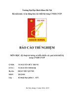 Báo cáo đo lường và điều khiển các quá trình thiết bị trong công nghệ sinh học, công nghệ thực phẩm