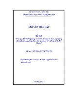 Đào tạo, bồi dưỡng nâng cao trình độ chuyên môn, nghiệp vụ đội ngũ cán bộ, công chức cấp xã huyện sơn động, tỉnh bắc giang