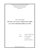 Kỹ thuật sẵn có tốt nhất cho CHO HOẠT ĐỘNG lưu TRỮ