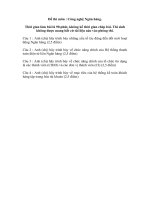 Đề thi môn  Công nghệ Ngân hàng