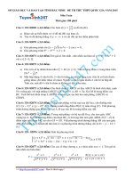 một vài đề thi thử đại học môn toán của tuyển sinh 247