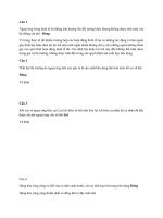 Trắc nghiệm kinh tế môi trường