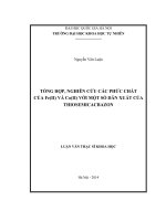 Tổng hợp, nghiên cứu các phức chất của Fe(II) và Co(II) với một số dẫn xuất của Thiosemicacbazon