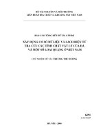 Đề tài nghiên cứu khoa học xây dựng cơ sở dữ liệu và sách điện tử tra cứu các tính chất vật lý của đá và một số loại quặng ở việt nam