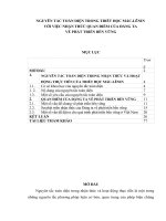 NGUYÊN tắc TOÀN DIỆN TRONG TRIẾT học mác LÊNIN