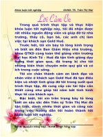 Phân tích các nhân tố ảnh hưởng đến động lực làm việc của nhân viên tại Khách sạn Gold Huế