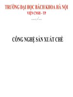 SLIDE công nghệ sản xuất chè