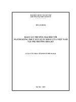 Rào cản thương mại đối với ngành hàng thủy sản xuất khẩu của Việt Nam tại thị trường Hoa Kỳ
