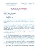 Đề cương ôn tập thi tốt nghiệp môn triết học mac lênin