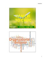 Hành vi tổ chức OB 1. Nhập môn handouts - 2