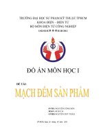 thiết kê mạch đếm sản phẩm