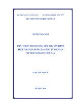 Phát triển thị trường tiêu thụ sản phẩm thức ăn chăn nuôi của công ty cổ phần tập đoàn dabaco việt nam