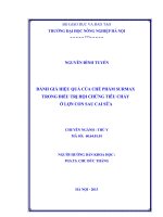 Đánh giá hiệu quả của chế phẩm surmax trong điều trị hội chứng tiêu chảy ở lợn con sau cai sữa