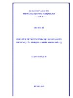 Phân tích di truyền tính chịu hạn của quần thể lúa f2 của tổ hộp lai khẩu noong mó x q5