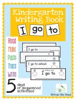 Kindergarten Writing Book i Go to Read Write Sight Words