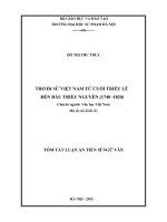 Thơ đi sứ Việt Nam từ cuối triều Lê đến đầu triều Nguyễn (1740 - 1820)