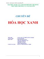 Ngăn ngừa ô nhiễm công nghiệp IPP chuyên đề hóa học XANH