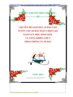 CHUYÊN ĐỀ GIÁO DỤC  ĐÀO TẠO  TUYỂN TẬP 149 BÀI TOÁN CHỌN LỌC GIAO LƯU HỌC SINH GIỎI  VÀ NĂNG KHIẾU LỚP 3  THEO THÔNG TƯ 302014