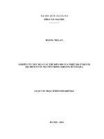 Nghiên cứu mức độ và xu thế biến đổi của nhiệt độ ở một số địa điểm ở tây nguyên trong khoảng 50 năm qua