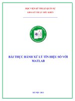 THỰC HÀNH xử lý tín HIỆU số