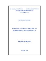 Tuyển chọn và đánh giá ảnh hưởng của phân bón với một số giống bí rau