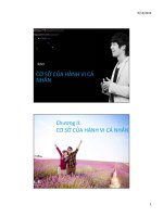 Hành vi tổ chức OB 2. Cơ sở của hành vi cá nhân 2 handouts - 2