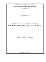Nghiên cứu ổn định hóa chất thải phóng xạ bằng phương pháp gốm hóa tạo vật liệu dạng synroc