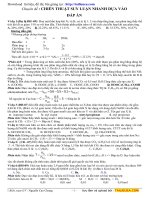 Chiến thuật suy luận nhanh từ đáp án