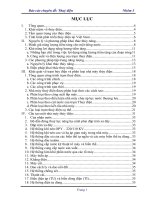 Báo cáo chuyên đề cấu tạo nhà máy thuỷ điện