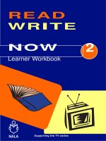 Read Write Now Learner Workbook 2