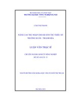 Nâng cao thu nhập cho hộ dân tộc thiểu số thường xuân, thanh hoá