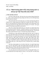 Định hướng phát triển năng lượng tái tạo ở việt nam đến 2030