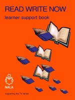 Read Write Now Learner Support Book