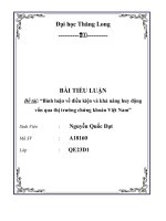 Bình luận về điều kiện và khả năng huy động vốn qua thị trường chứng khoán Việt Nam
