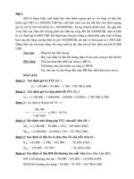 Hệ thống bài tập môn bảo hiểm