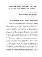 Báo cáo Đào tạo và phát triển nguồn nhân lực trong lĩnh vực khoa học xã hội và nhân văn đáp ứng yêu cầu sự nghiệp đổi mới ở nước ta hiện nay