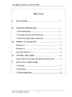 Tiểu luận nghiệp vụ thanh tra cơ bản